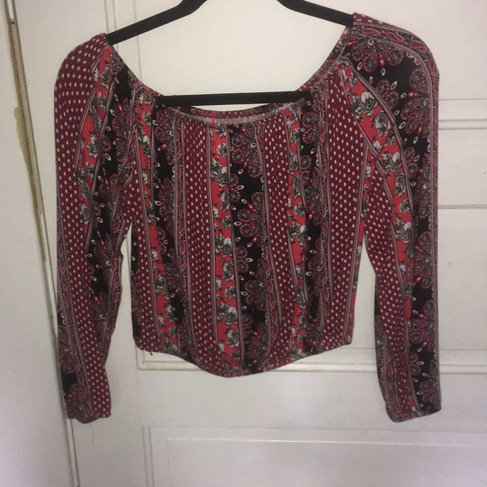 Crop top long sleeve